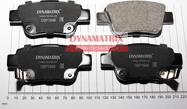 Dynamatrix DBP1649 - Brake Pad Set, disc brake autospares.lv