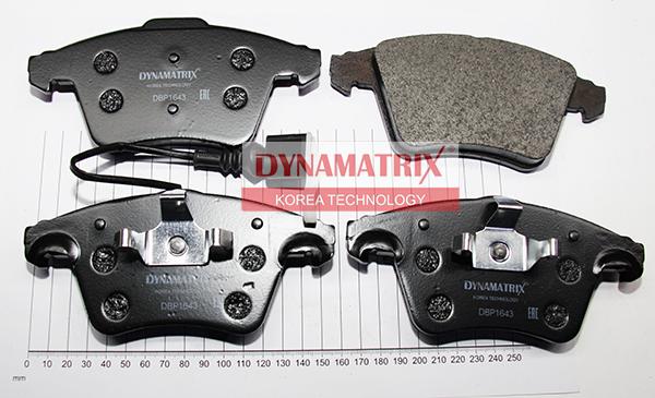 Dynamatrix DBP1643 - Brake Pad Set, disc brake autospares.lv