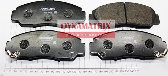 Dynamatrix DBP1669 - Brake Pad Set, disc brake autospares.lv