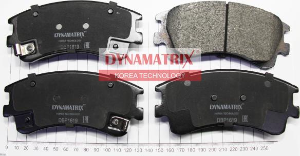 Dynamatrix DBP1619 - Brake Pad Set, disc brake autospares.lv