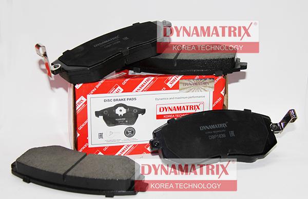 Dynamatrix DBP1639 - Brake Pad Set, disc brake autospares.lv