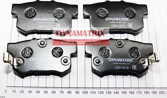 Dynamatrix DBP1679 - Brake Pad Set, disc brake autospares.lv