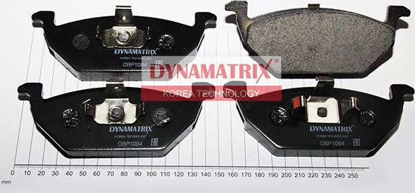 Dynamatrix DBP1094 - Brake Pad Set, disc brake autospares.lv