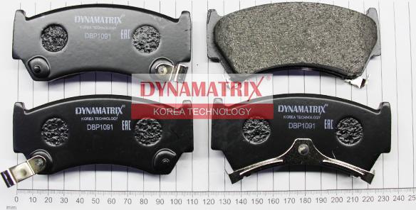 Dynamatrix DBP1091 - Brake Pad Set, disc brake autospares.lv