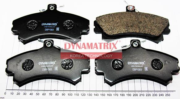 Dynamatrix DBP1093 - Brake Pad Set, disc brake autospares.lv