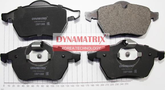 Dynamatrix DBP1068 - Brake Pad Set, disc brake autospares.lv