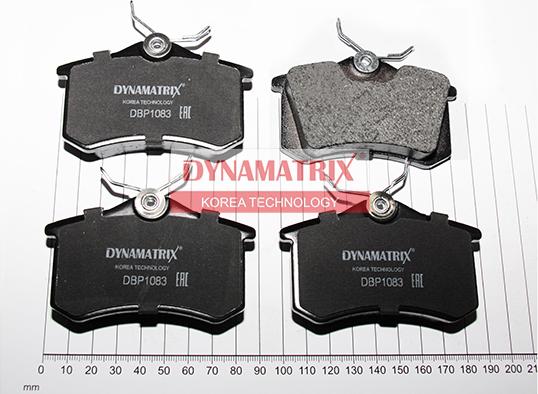 Dynamatrix DBP1083 - Brake Pad Set, disc brake autospares.lv