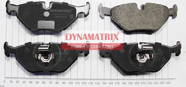 Dynamatrix DBP1075 - Brake Pad Set, disc brake autospares.lv