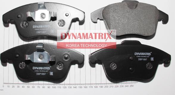 Dynamatrix DBP1897 - Brake Pad Set, disc brake autospares.lv