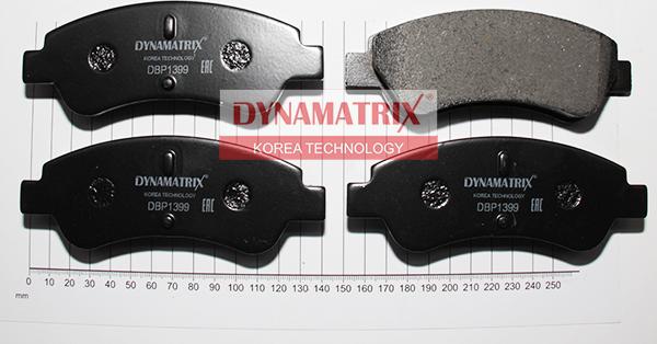Dynamatrix DBP1399 - Brake Pad Set, disc brake autospares.lv