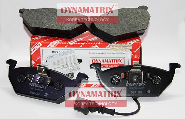 Dynamatrix DBP1398 - Brake Pad Set, disc brake autospares.lv