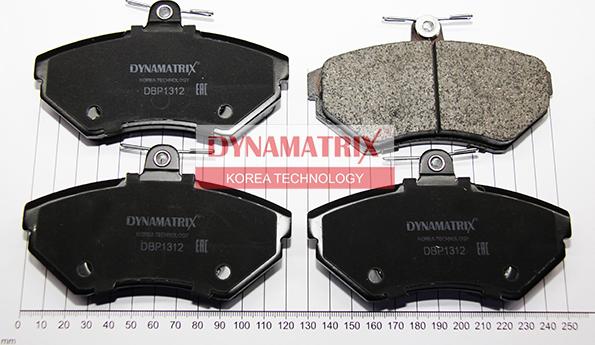 Dynamatrix DBP1312 - Brake Pad Set, disc brake autospares.lv