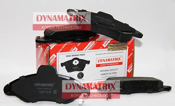 Dynamatrix DBP1276 - Brake Pad Set, disc brake autospares.lv