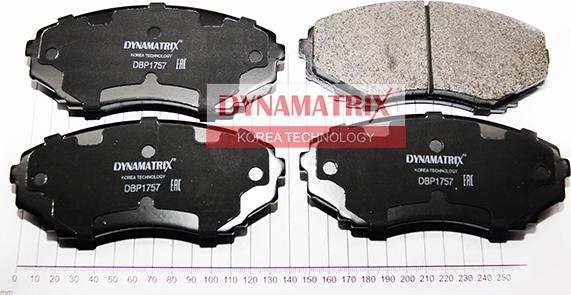 Dynamatrix DBP1757 - Brake Pad Set, disc brake autospares.lv