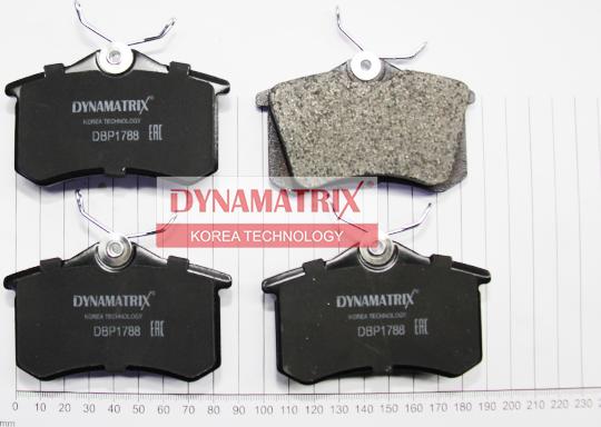 Dynamatrix DBP1788 - Brake Pad Set, disc brake autospares.lv