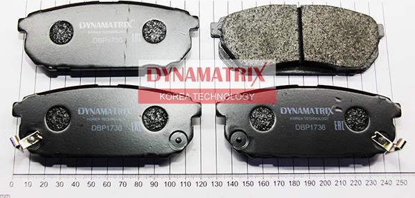 Dynamatrix DBP1736 - Brake Pad Set, disc brake autospares.lv