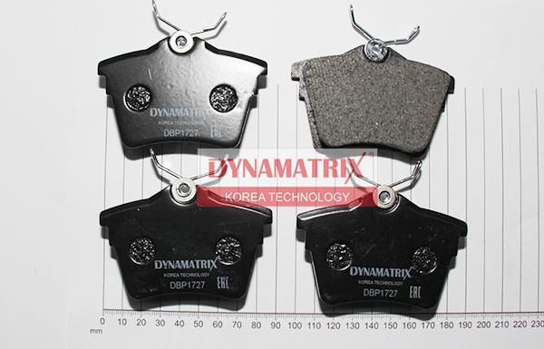 Dynamatrix DBP1727 - Brake Pad Set, disc brake autospares.lv
