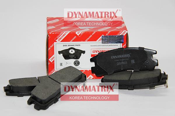 Dynamatrix DBP803 - Brake Pad Set, disc brake autospares.lv