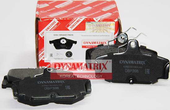 Dynamatrix DBP398 - Brake Pad Set, disc brake autospares.lv