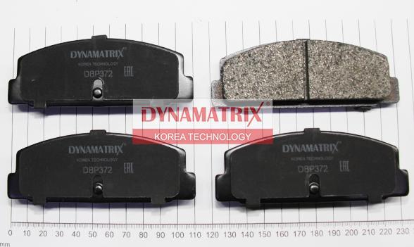 Dynamatrix DBP372 - Brake Pad Set, disc brake autospares.lv