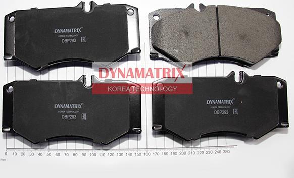 Dynamatrix DBP293 - Brake Pad Set, disc brake autospares.lv