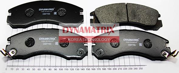 Dynamatrix DBP765 - Brake Pad Set, disc brake autospares.lv