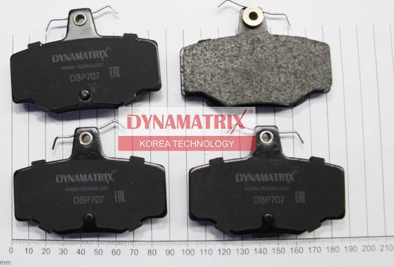 Dynamatrix DBP707 - Brake Pad Set, disc brake autospares.lv