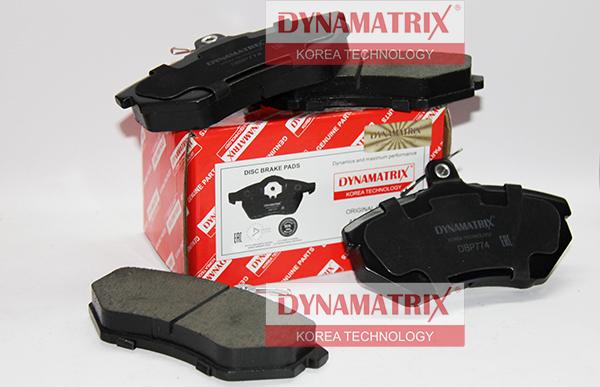 Dynamatrix DBP774 - Brake Pad Set, disc brake autospares.lv