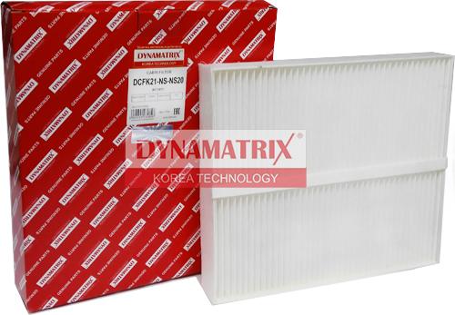 Dynamatrix DCFK21-NS-NS20 - Filter, interior air autospares.lv