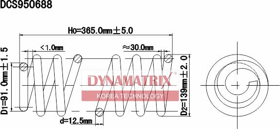Dynamatrix DCS950688 - Coil Spring autospares.lv