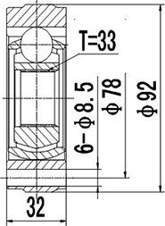 Dynamatrix DCV653001 - Joint Kit, drive shaft autospares.lv