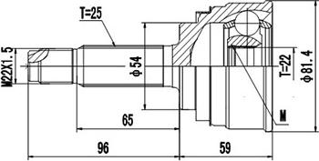 Dynamatrix DCV839011 - Joint Kit, drive shaft autospares.lv