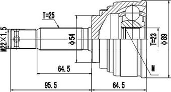 Dynamatrix DCV839036 - Joint Kit, drive shaft autospares.lv