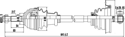 Dynamatrix DDS250001 - Drive Shaft autospares.lv