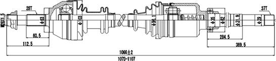 Dynamatrix DDS210069 - Drive Shaft autospares.lv