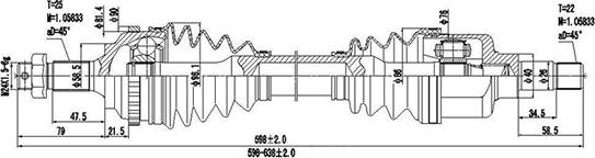 Dynamatrix DDS210018 - Drive Shaft autospares.lv