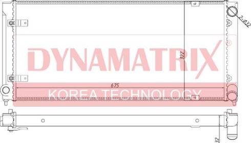 Dynamatrix DR640041 - Radiator, engine cooling autospares.lv