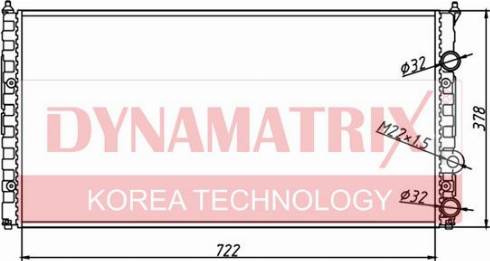 Dynamatrix DR652491 - Radiator, engine cooling autospares.lv