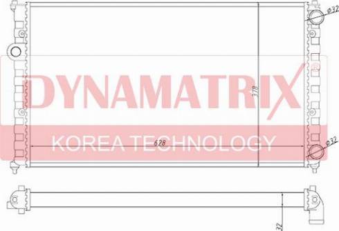 Dynamatrix DR652441 - Radiator, engine cooling autospares.lv