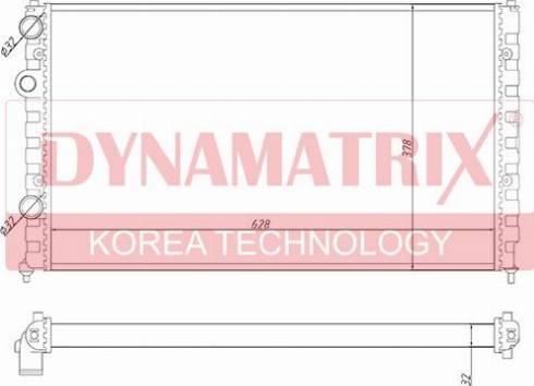 Dynamatrix DR652451 - Radiator, engine cooling autospares.lv