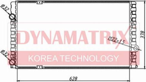 Dynamatrix DR65243 - Radiator, engine cooling autospares.lv