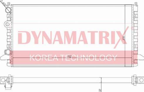 Dynamatrix DR65256 - Radiator, engine cooling autospares.lv