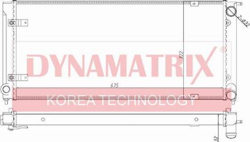 Dynamatrix DR652621 - Radiator, engine cooling autospares.lv