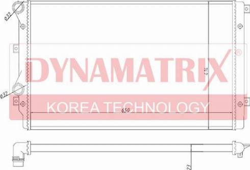 Dynamatrix DR65280A - Radiator, engine cooling autospares.lv