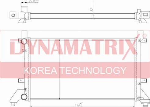 Dynamatrix DR65231 - Radiator, engine cooling autospares.lv