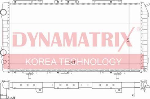 Dynamatrix DR61390 - Radiator, engine cooling autospares.lv