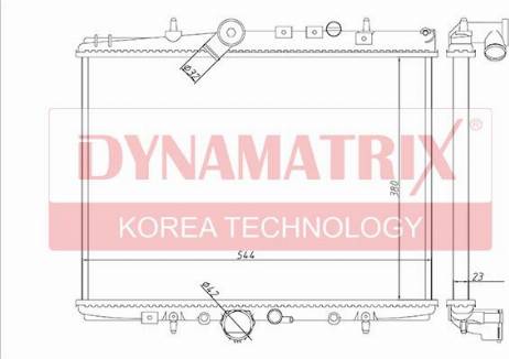 Dynamatrix DR61294A - Radiator, engine cooling autospares.lv