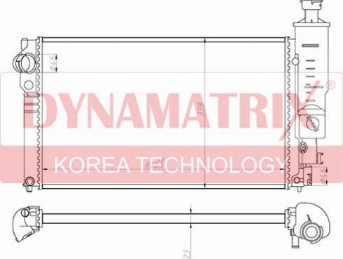 Dynamatrix DR63528 - Radiator, engine cooling autospares.lv