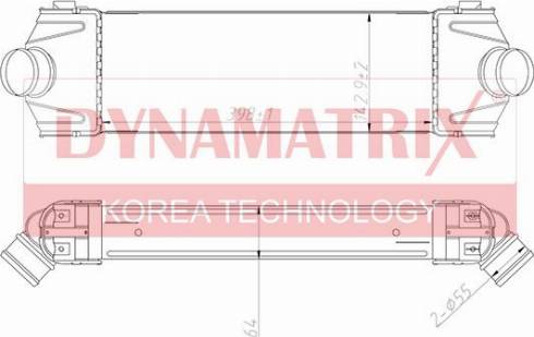 Dynamatrix DR67022 - Radiator, engine cooling autospares.lv