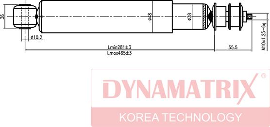 Dynamatrix DSA443135 - Shock Absorber autospares.lv